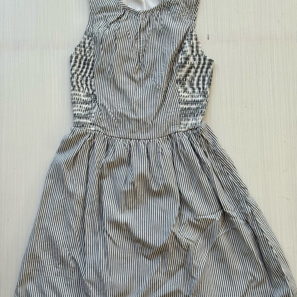 Striped Old Navy Dress in Blue and White